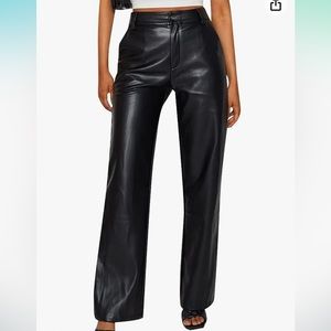 90s streetwear leather pants
